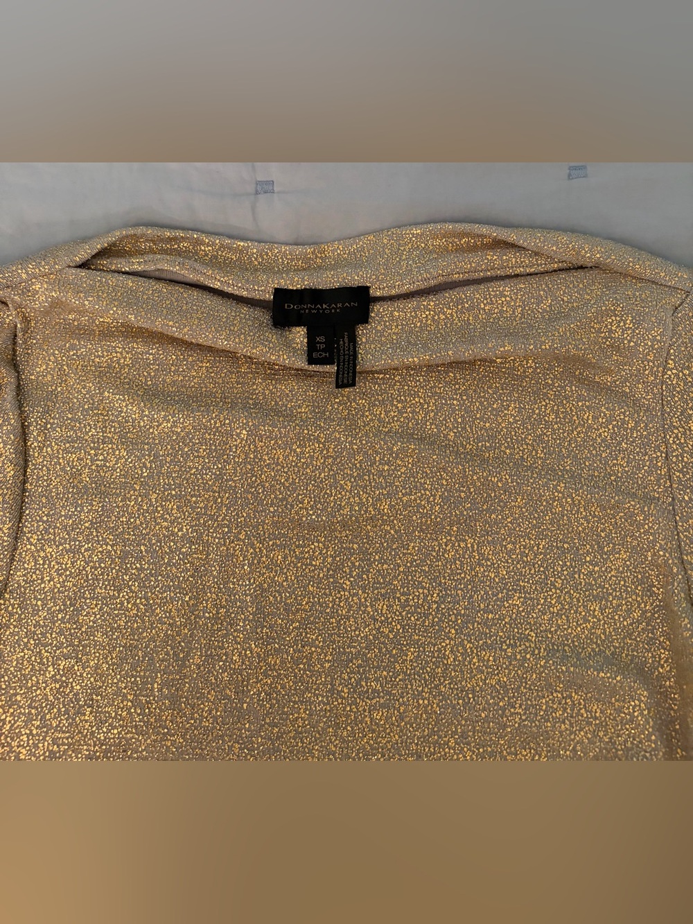 Donna Karan Metallic Top - Picture 2 of 3